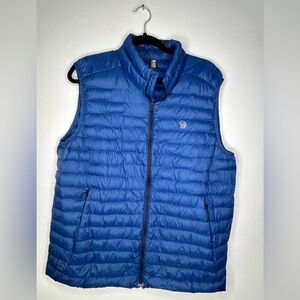 Mountain Hardwear Men's Mt Eyak/2 Down Blue Puffer Vest Size Large
